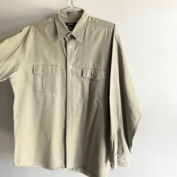 express green dress shirt Non-Iron Cotton Stripe Dress Shirt With Contrast Trim main image 1